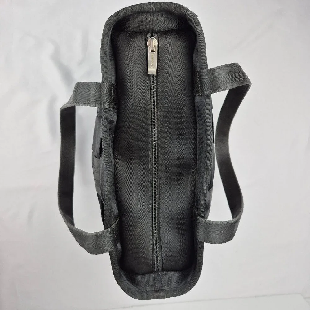 Vintage The Original Harveys Seatbelt Bag Black Tote Style - Picture 6 of 16